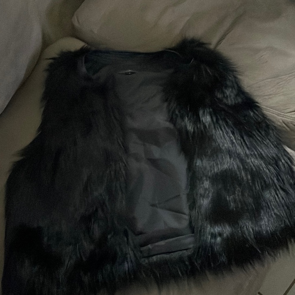 Fluffy vest